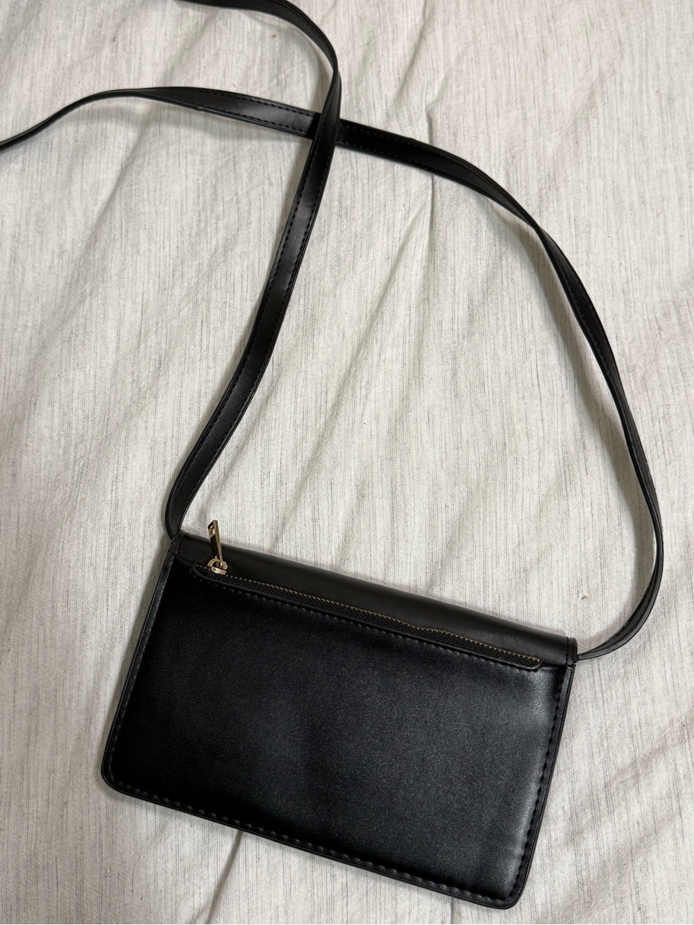 a new day Black Crossbody with Snake-Print Trim and Gold Clasp - Picture 5 of 5